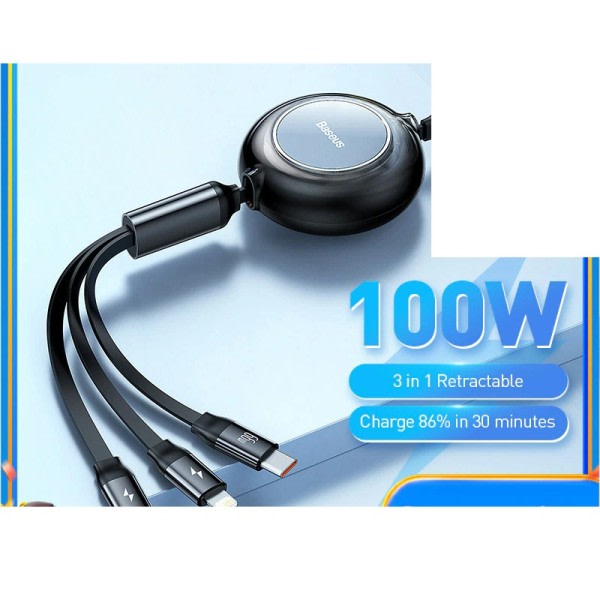 Sisäänvedettävä 3 1 USB lataus kaapeli USB tyyppi C kaapeli lataus kaapeli