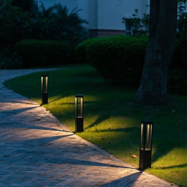 Moderne Udendørs Vandtæt LED Lang Plæne Lampe 7W 85~265V Finale Aluminium Square Street Light