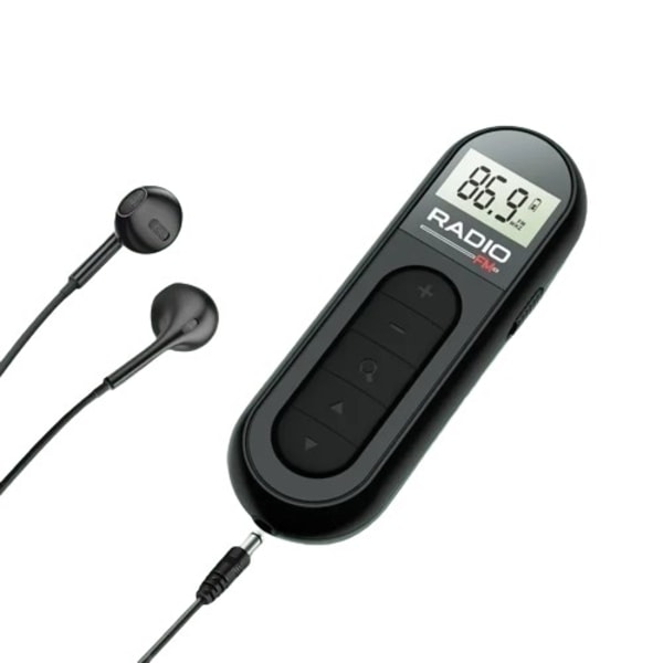 Mini kannettava FM radio monitoimi tasku radio vanhusten ulkoilu harjoitukset