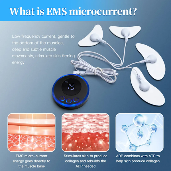 EMS Eye Beauty Device Remove Rynke Skin Stramning Instrument V Shaped Ansigts Lifting Device