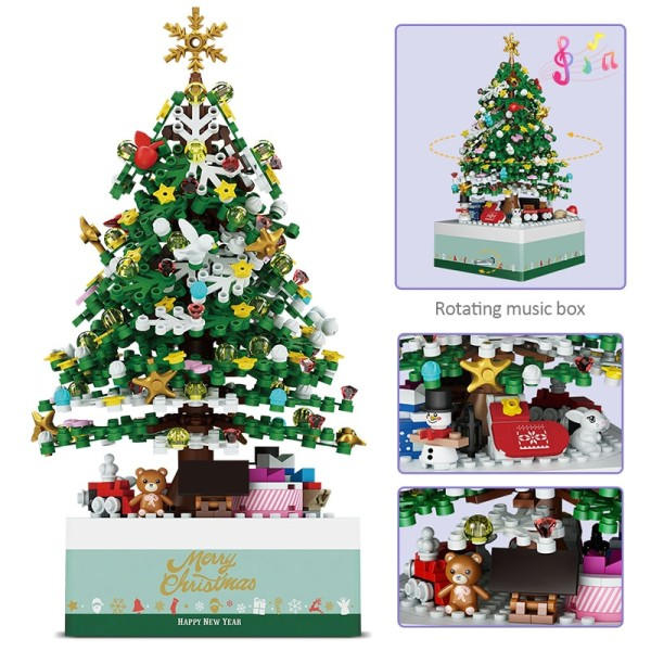 Mini Hus Venner By Jule Musikk Eske Byggeklosser MOC Nissen Tre Figurer Klosser Leker