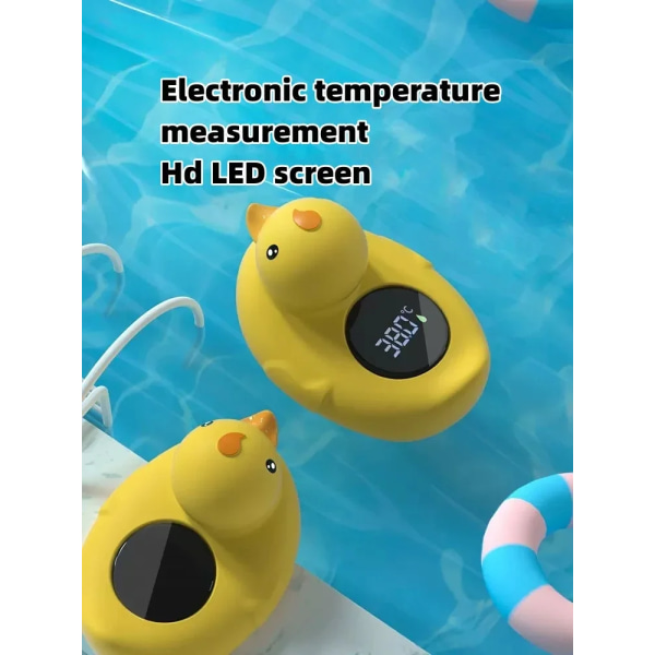 Liten gul and termometer baby badekar dusj vann termometer