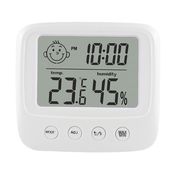 Digital LCD Inomhus Bekväm Temperatur Sensor Fuktighetsmätare Termometer Hygrometer Mätare