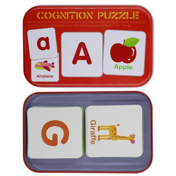 Anti-Tear Flash Kortit Oppimis Aakkoset Pulma Kortit, Matching Puzzle Kognitiivinen Varhainen Koulutus Oppimis lelut