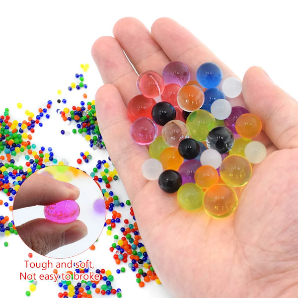 Pärla formad kristall jord vatten pärlor lera växt gelé bollar hydrogel vatten växande pärlor bröllop