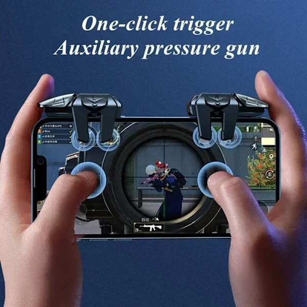 Seks fingre mobil telefon spill utløser for PUBG sikt skyting