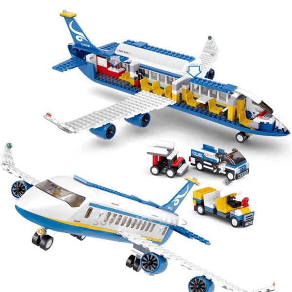 By Flyplass Airbus Fly Fly Fly Brinquedos Avion Modell Bygningsblokker