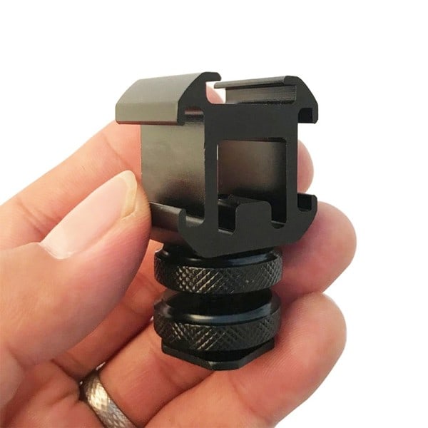 Aluminium kamera varm sko fäste adapter video trippel kall sko fäste lampor