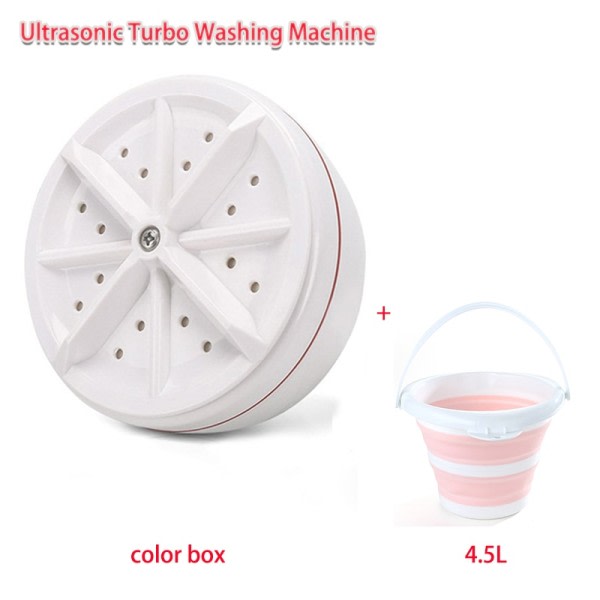 Ultralyd Turbo Tøjvask Hvidevarer Tøjvask Bærbart Rejse Washer Air Bubble