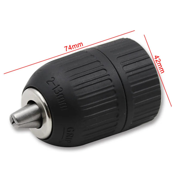2-13mm 1/2" 20unf Självlåsande Keyless Borr Chuck Self Tighten 1/2" Drill Chuck Adaptor