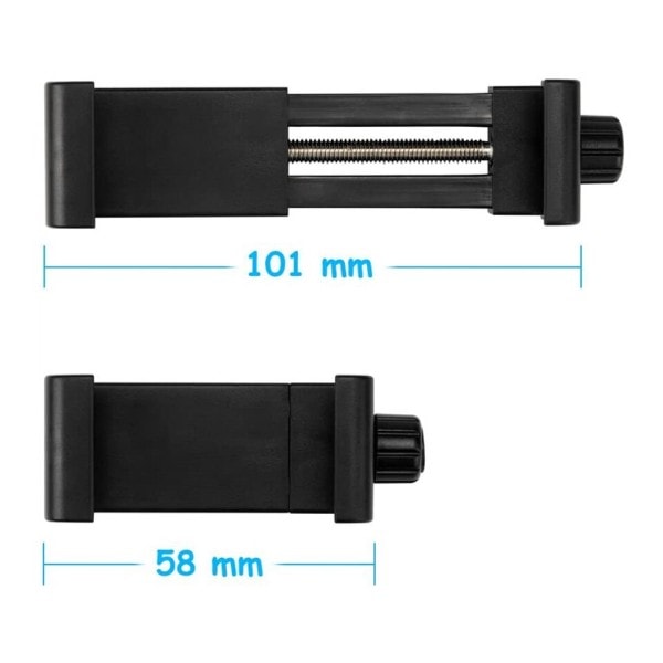 Mobil telefon klämma 360 grader roterande med alla 1/4 skruv mobil hållare stativ fäste skrivbord stativ adapter