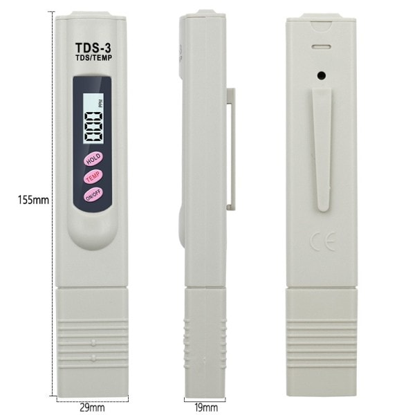 Bærbar LCD Digital TDS Vann Kvalitet Tester Vann Test Penn