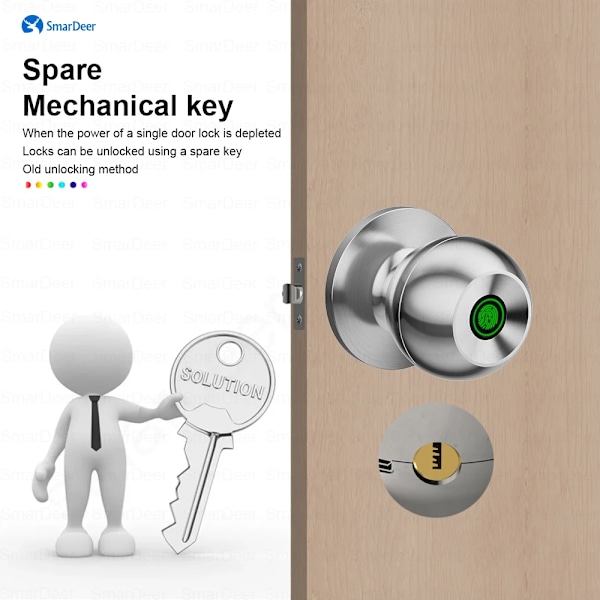 Korkea laatuinen sormenjälki lukko Tuya Smart Lock Bluetoothilla ovi lukko avaimeton sisääntulo sormenjälki ja Tuya sovellus