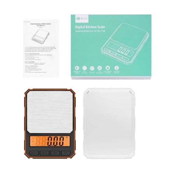 Kök Mini Vågar 500*0.01g Hög Precision Digital Display Elektrisk Våg