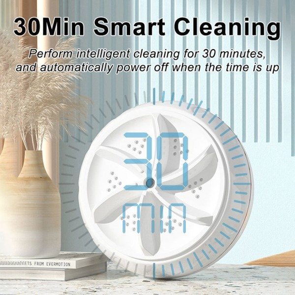 Bærbar Turbo Vaske Maskin Høj Power Mini Ultrasonic Washer