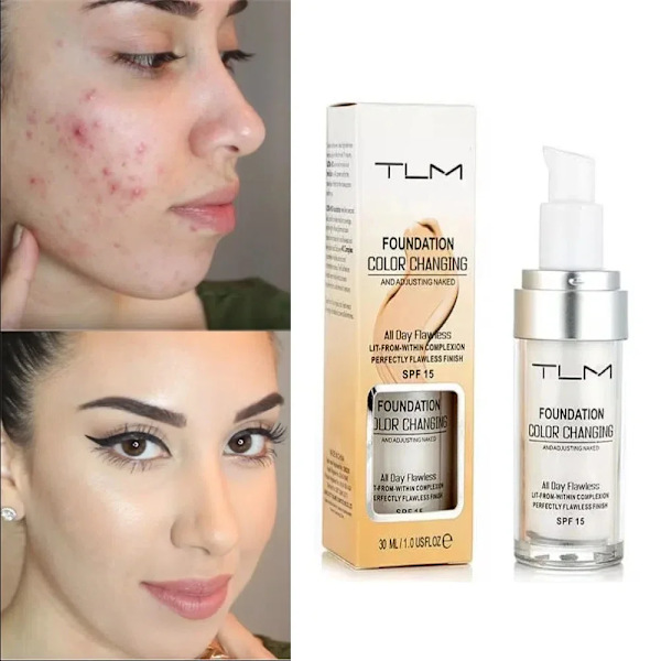 Full Cover Matt Concealer Lång Svarar MakeUp Liquid Foundation Cream