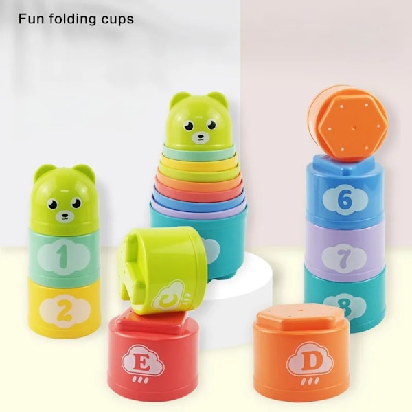 Kid Brain Response Battle Fold Cup Hand Speed Competition Fold Cup Child Stack Game Early Education Puzzle