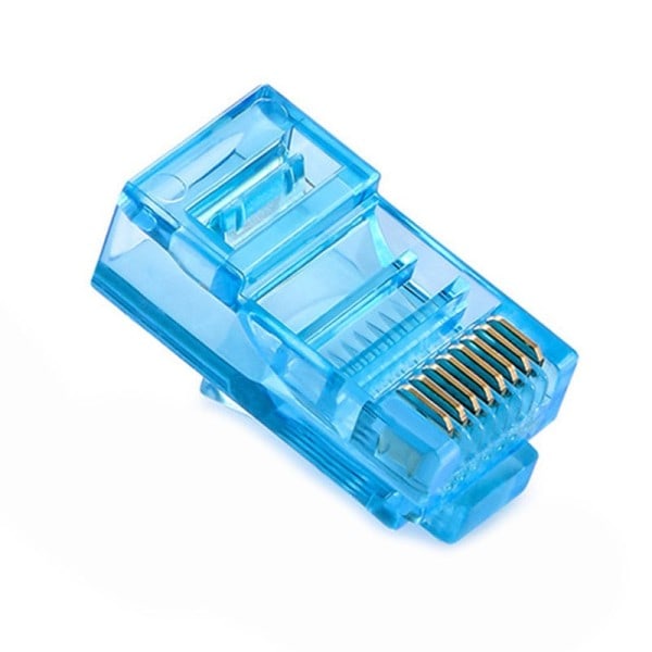 Ethernet kabler modul plugg nettverk kontakt RJ-45 krystall hoder Cat5 farge Cat5e gull belagt kabel