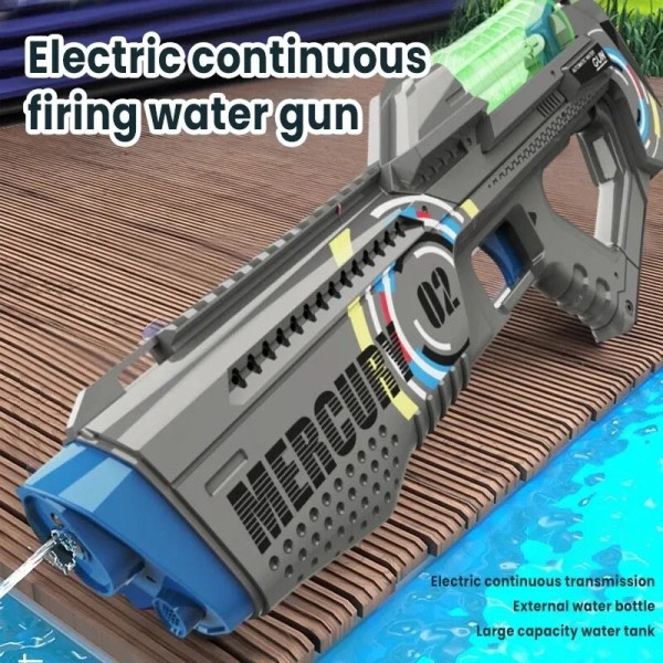 Elektrisk vatten pistol sommar barn utomhus leksak vatten pistol helautomatisk hög kapacitet belysning vatten lek leksak