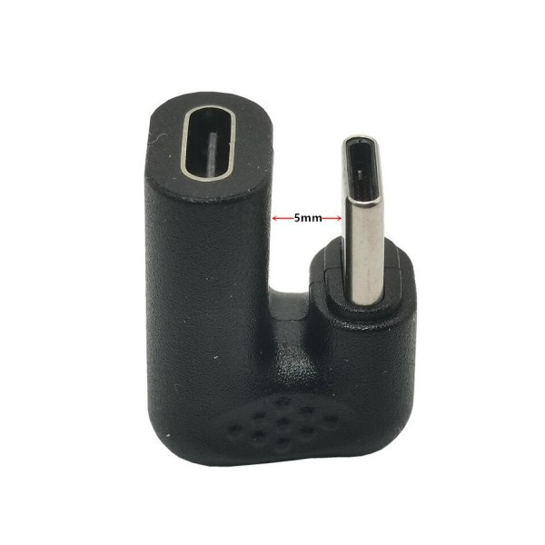 USB 3.1 Han til Hun Udvidelse 180 Grader Højre vinklet USB-C Type C til Type-c Udvidelse Adapter