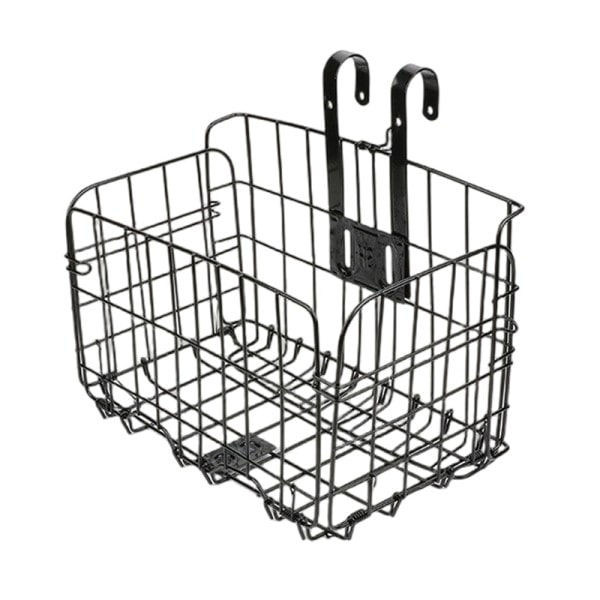 Sykkel kurv sammenleggbar metall justerbar sykkel foran bak wire oppbevaring holder hengende last stativ