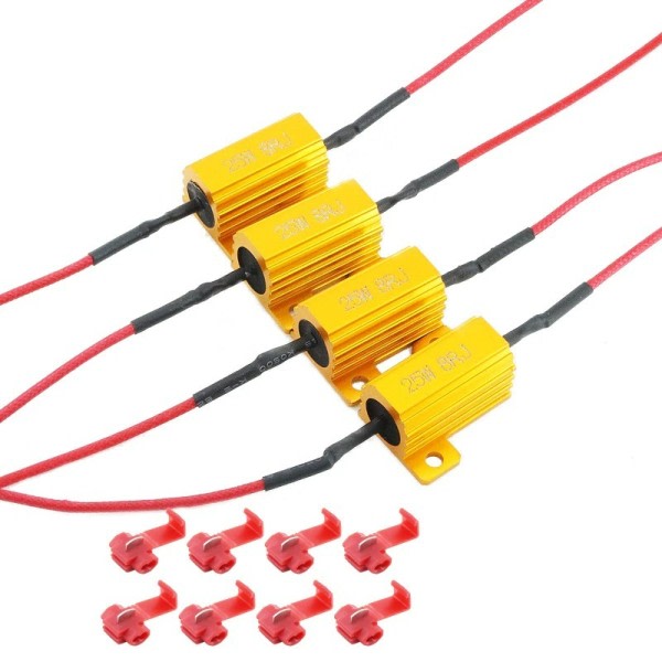 4X 25W LED  Reverse Bremse Sving Signal Lys Belastning Modstand