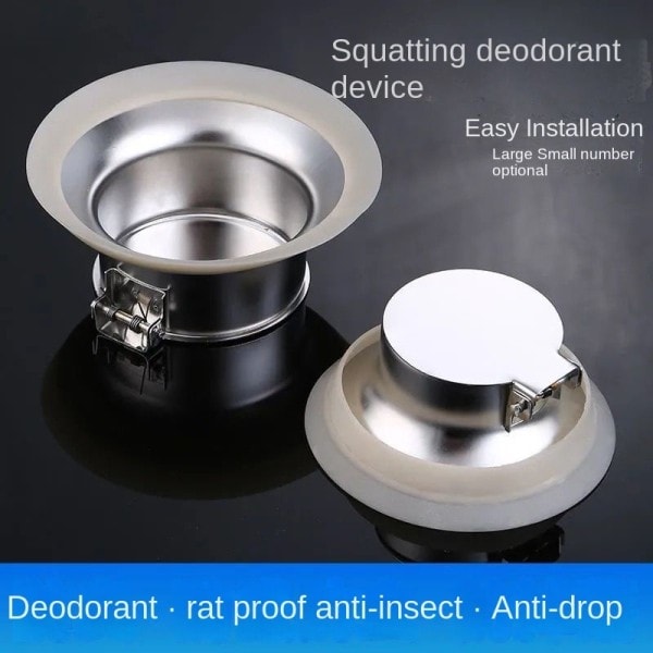 Toalett Deodorant Plug Deodorant Kåpa Badrum Squatting Toalett Automatiskt Stängs Toalett Lukt Blocker Verktyg