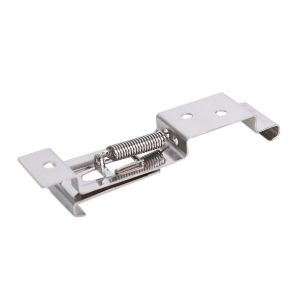 2 STK Rektangulær Bil Licens Plade Fjeder Belastet Rustfrit Stål Bracket Biler Ramme Holder klemmer