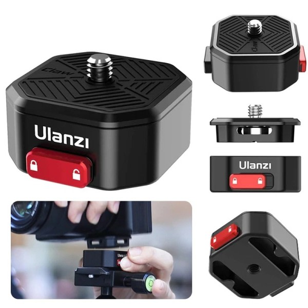 Quick Release Plate Clamp for DSLR Gopro Action Camera Stativ Adapter Mount Plate