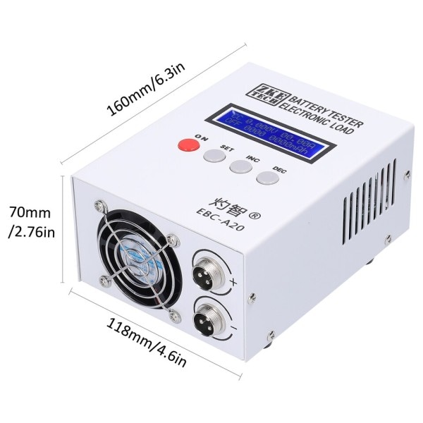 Akku testeri 30V 20A 85W litium lyijyhappo akku kapasiteetti testeri
