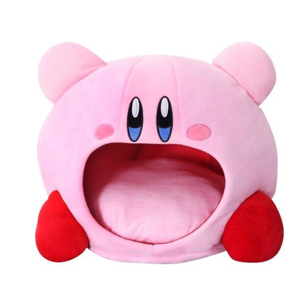 Pink elver lur pude kæledyr rede Kawaii udstoppet legetøj