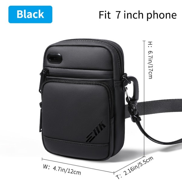 Herr's väska lyx herrar axelväska för 9,7" iPad casual crossbody väskor