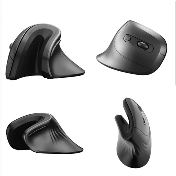 Ergonominen pystysuuntainen langaton hiiri USB optinen mukava pelaaminen hiiri ladattava hiljainen toimisto hiiri