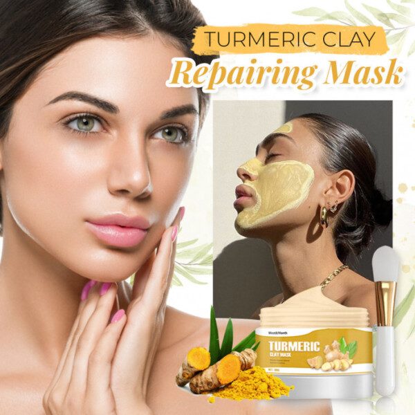 Gurkmeja Lera Reparerande Mask