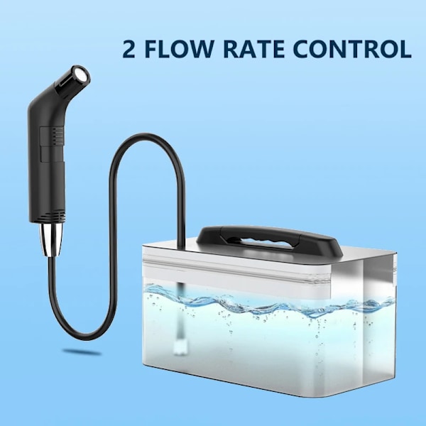Bærbar Elektrisk Bidet for Personlig Hygiene Rengjøring 2,3L Shattaf Oppladbar Reise Camping Bidet Dusj Sprayer