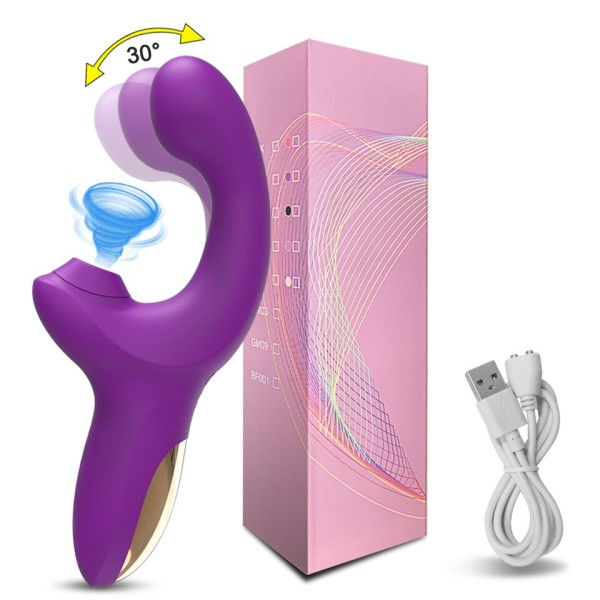 Kraftig Dildo Vibrator Hun Klit Suger Vakuum Klitoris Stimulator Mimic Finger Vrikkende Sex Legetøj