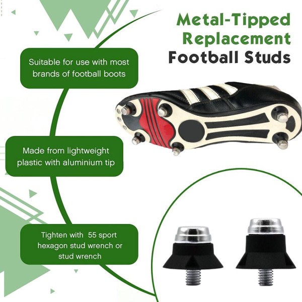 Fodbold støvle udskiftning pigge 15 mm holdbar fodbold støvler nitter