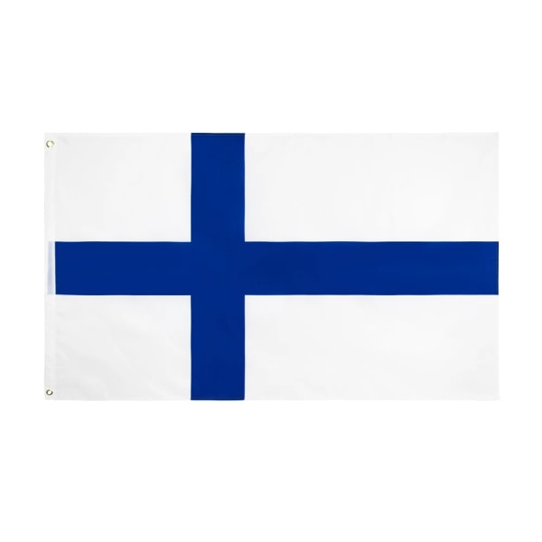 90x150 CM Blå Kors Republiken Finland Finland Fi Fin Finland Flagga För dekoration