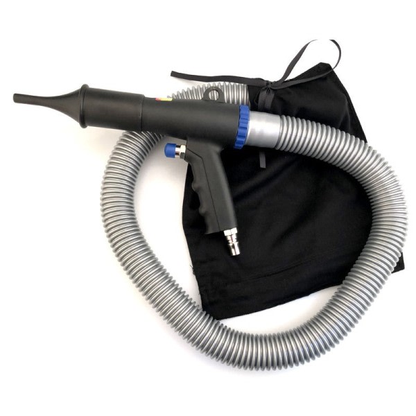 2 i 1 Air Duster Kompressor Kit Multifunktion Luft Vakuum Blæse Pneumatisk Støvsuger Sug Renser Værktøj