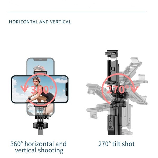 Trådlös Selfie Stick Stativ Stativ Fullbart Monopod  Med Bluetooth Slutare