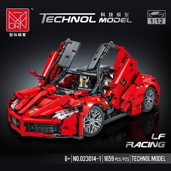 Teknisk APP Fjärrkontroll Moter Kraft Sport Bil Bygg Block MOC Super Racing Fordon Modell Klossar Set Leksaker