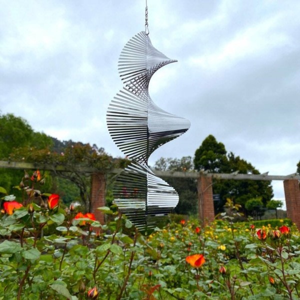 Roterende Vind Klokker Vind Spinner Bell Flip Spiral Anheng Terrasse Hage Hengende Dekorasjon