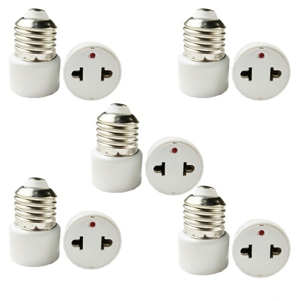 E27 Glödlampa Till US/EU Plug Light Fixtur Glödlampa Bas Lampa Sockel Adapter Konvertera