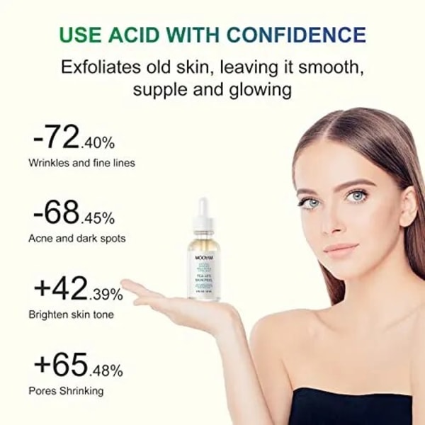Ansiktsbehandling Peeling Kemisk Peeling 40 Procent Peeling Serum Peeling för Ansikte Ansiktsbehandling Exfoliant för mörk hud