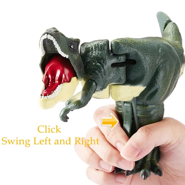 Barn Dekompression Dinosaurie Leksak Kreativ Handmanövrerad Teleskopisk Fjäder Swing Dinosaurie Fidget Leksaker