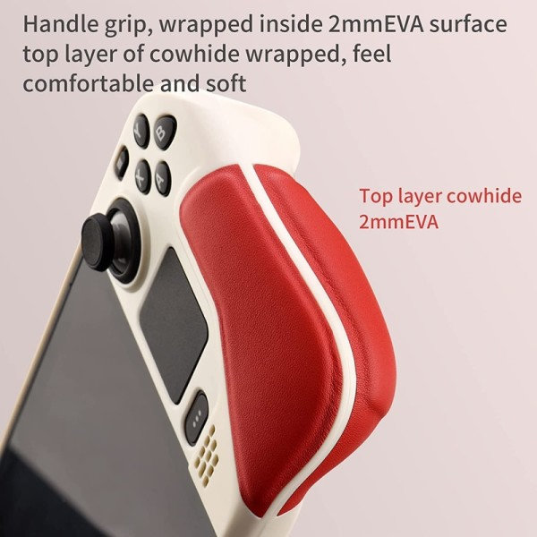 Full Beskyttelse Sklisikre Etuier for Steam Dekk Bracket Tpu Deksel med Flip Leather Grip Siste Populære Steam Dekk Tilbehør