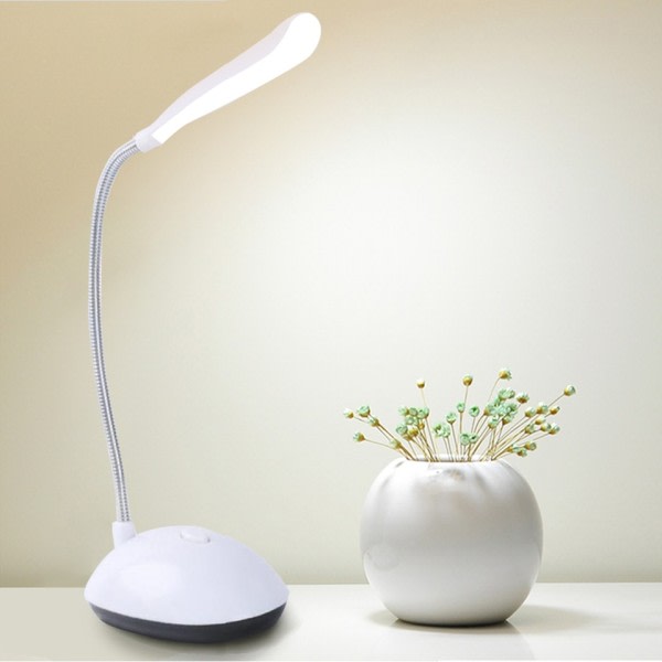 Led skrivebord lampe  trinløs dæmpbar touch foldbar bord lampe sengekant læse øjenbeskyttelse nat lys