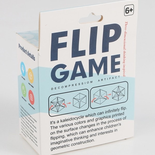 Funny Variety Foranderlig Magnetisk Magic Cube Anti Stress 3D Office Hand Flip Puzzle Stress Reliever