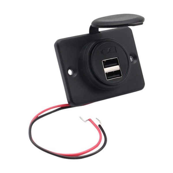 Kaksois USB lataus virta pistorasia 4.2A 12V 24V auto moottoripyörä adapterit pistoke laturi