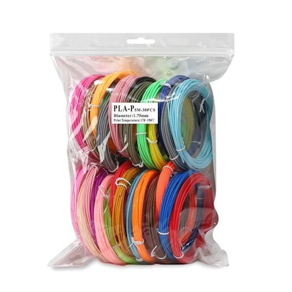 1,75mm värillinen 3D tulostus materiaalit 3D kynät100M  PCL PLA filamentti 1,75 mm
